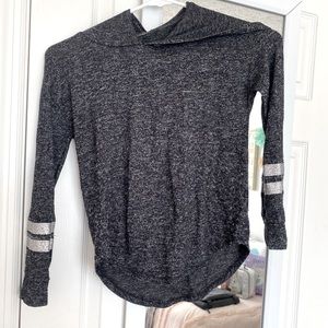 Kids size 7 long sleeve hooded shirt